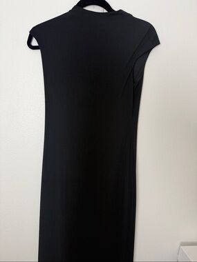 Laundry By Shelli Segal VINTAGE Black Maxi Dress with Cap Sleeves
